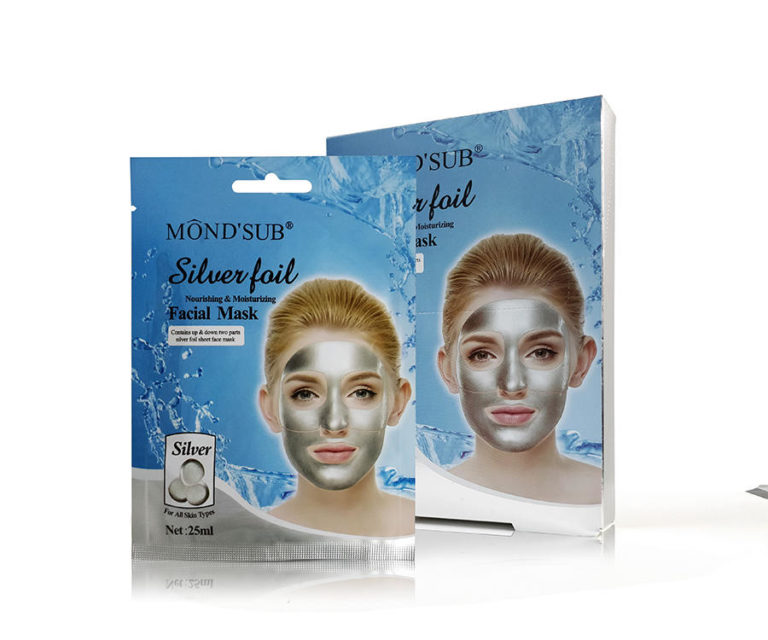 Silver foil facial mask